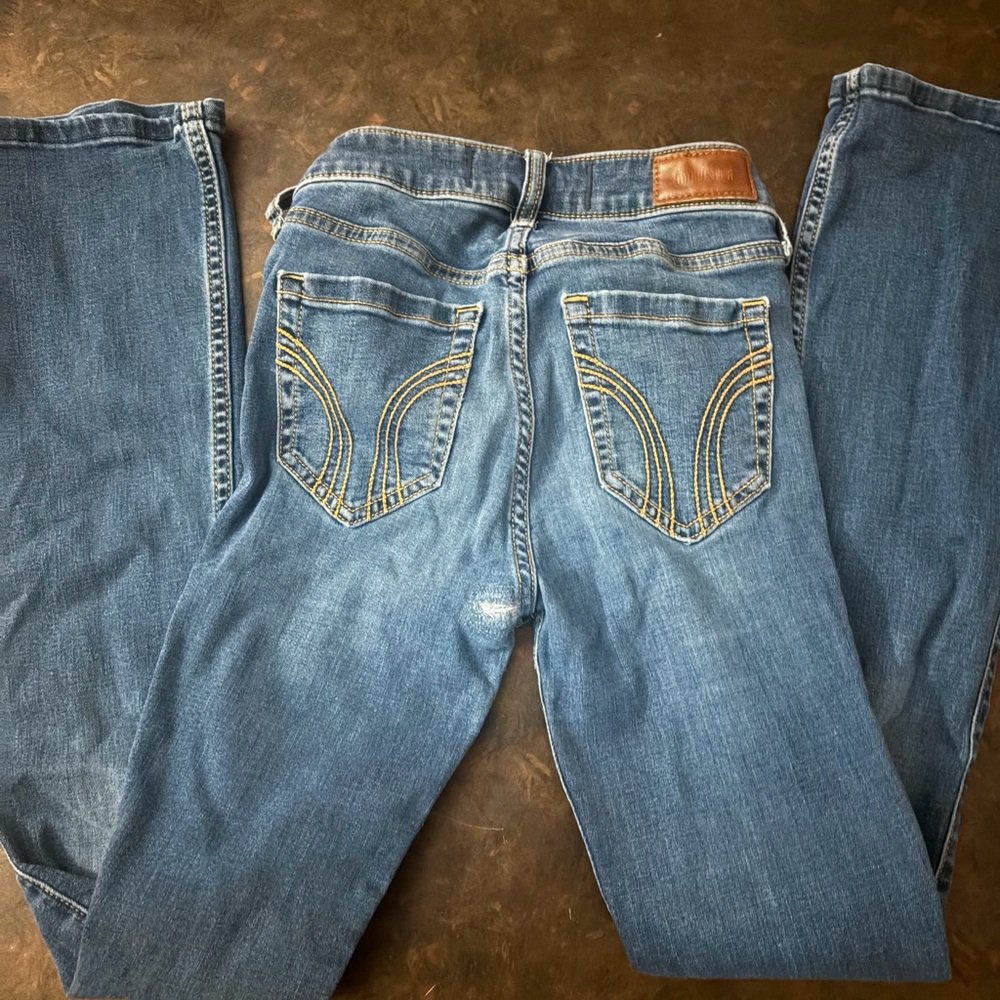 Hollister Medium Blue Bootcut Jeans